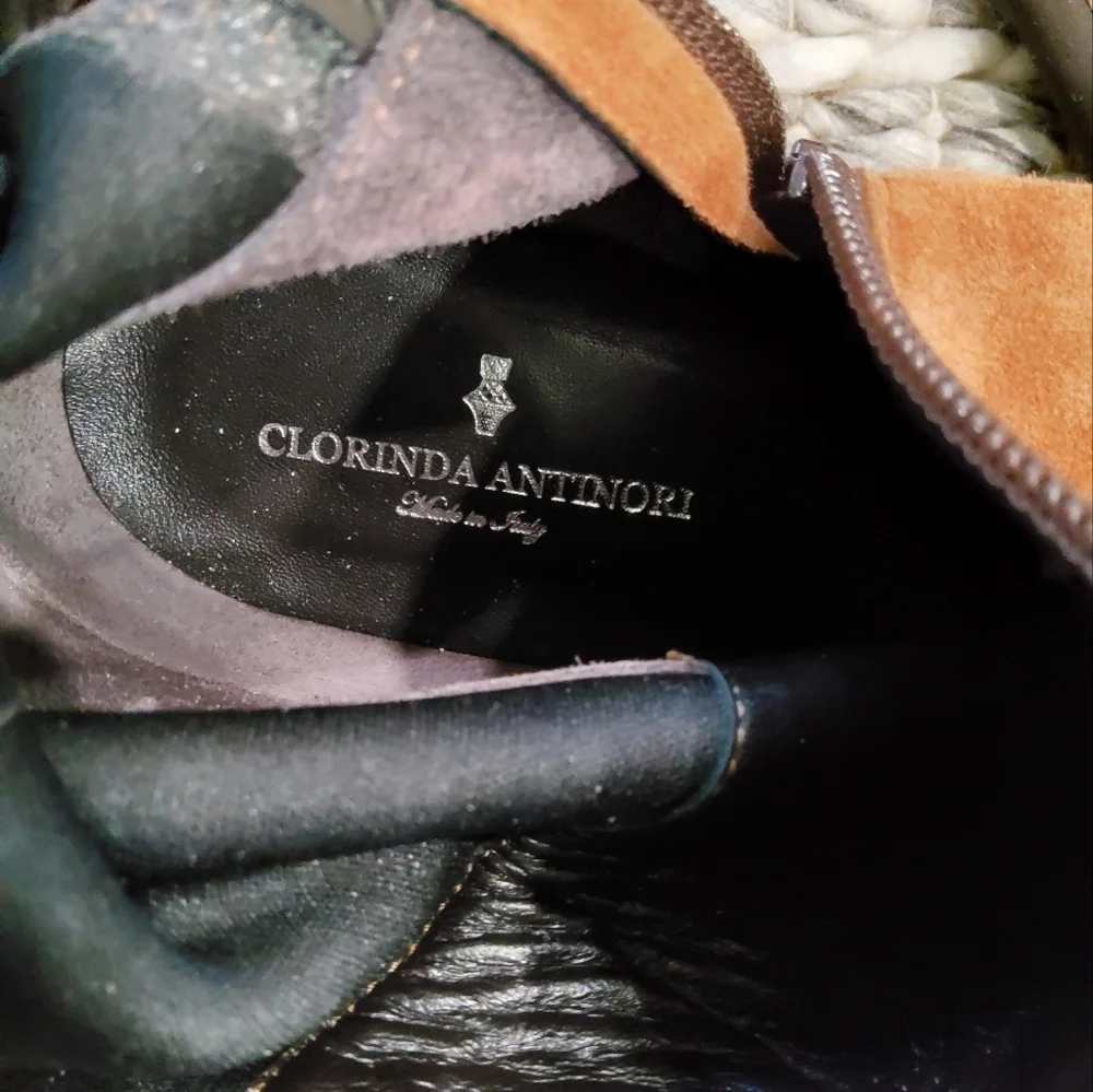 Clorinda Antinori Suede Tall Boots Size 40/9